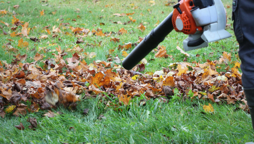 Leaf blowing fall hudson NH